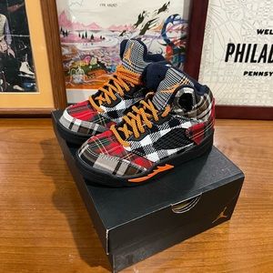 NIB Jordan 5 Retro Plaid Kids Shoes Size 11C